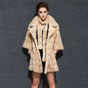 16047 New Real Mink Fur Coat Women Winter Warm Fur Jacket Fashion Outwear 2017 Black Friday Deals.